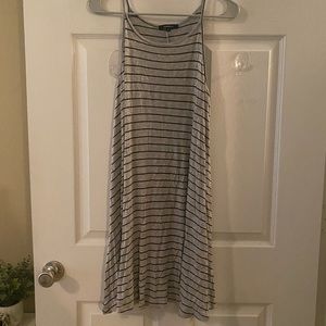 Gray & Black Striped Dress